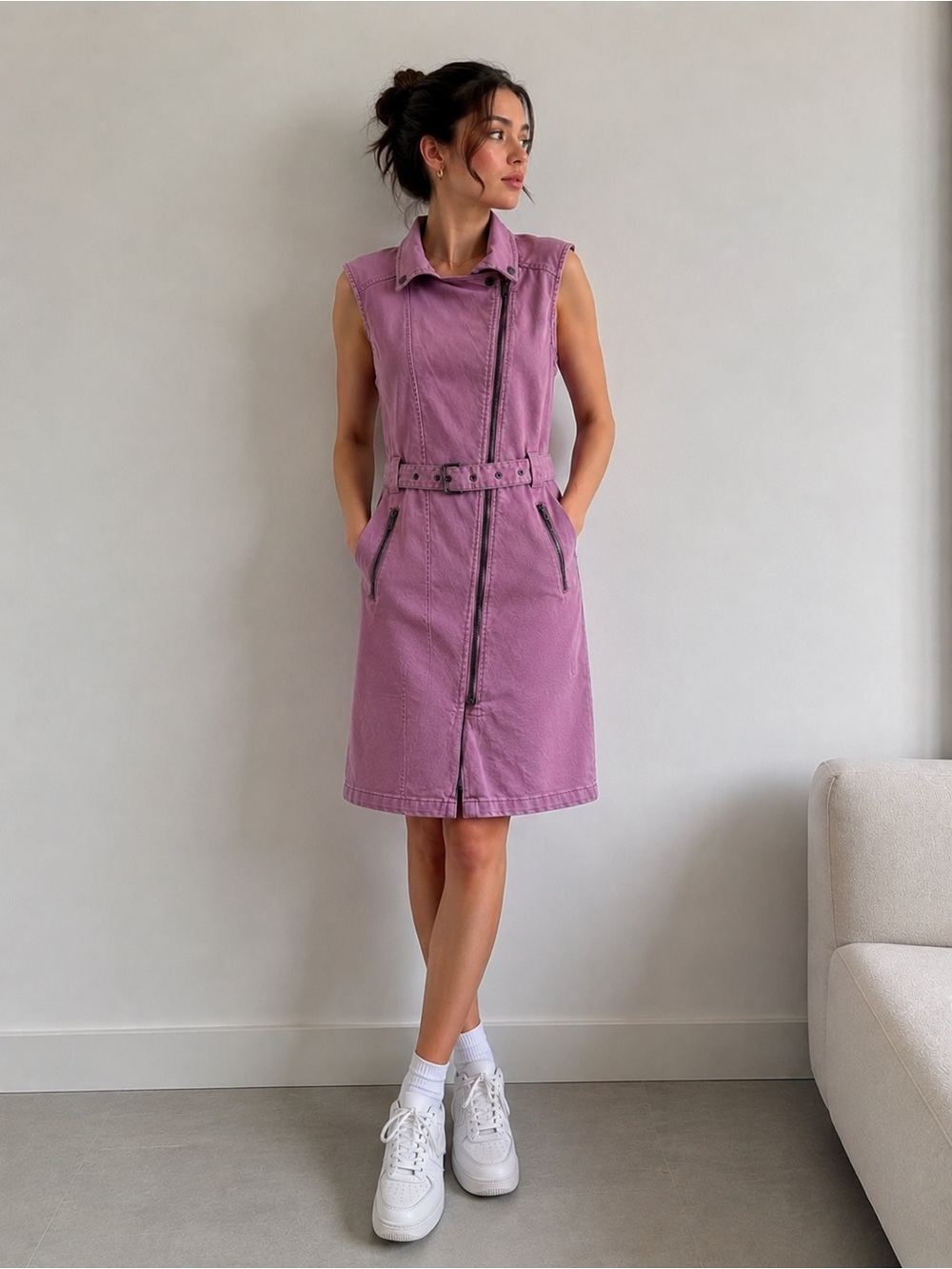 Stretch Denim Dress